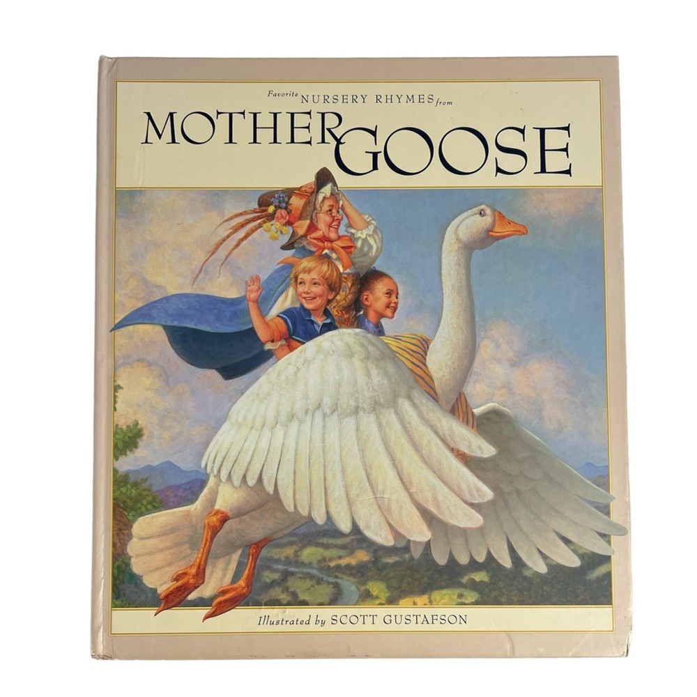 Hardback book collection of Mother Goose nursery rhymes